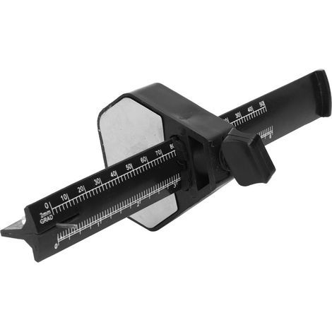 Tirette à tracer parallèle 0-150mm avec échelle et embouts interchangeables pour menuiserie (1/5)