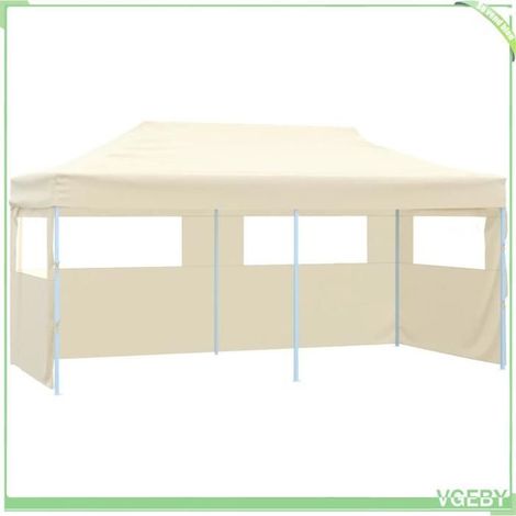 Tente de réception pliable - FAFEICY - 48866 - 3x6 m - Acier thermolaqué - 4 parois avec fenêtres (1/5)