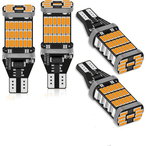 921 912 T10 T15 Amber 12V-18V Front and Rear Turn Signals, Set of 4 (1/5)