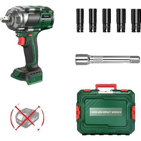 Llave de impacto, 2800 Nm de par, motor sin escobillas, NO REQUIERE BATERÍA. (1/2)