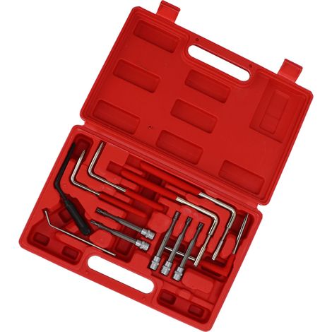 Kit 12 pièces outil dépose galet tendeur courroie accessoire auto atelier réparation pour Mercedes (1/5)