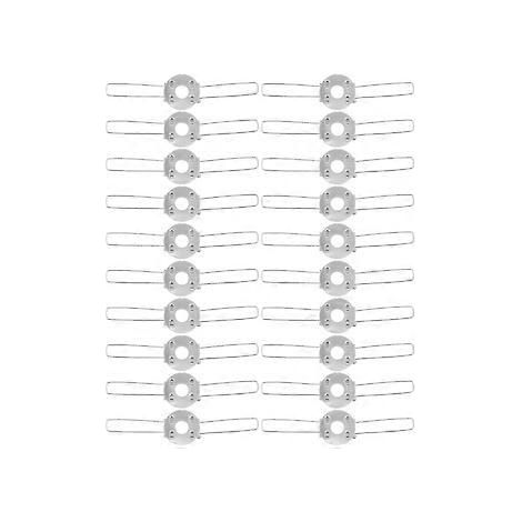 Lot de 20 clips de fixation pour abat-jour, boucles de fixation en forme de lampe, accessoires d'éclairage DIY (1/2)