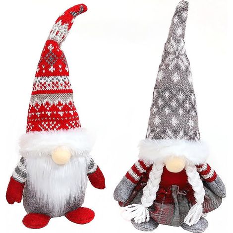 2 Pièces GNOME de Décoration de Noël,Décorations de Gnomes de Noël,Peluche Santa,Santa Décoration,pour La Maison Table Décorations de Fête de Noëls,Poupée De sans Visage,Ornements Noëls (1/5)