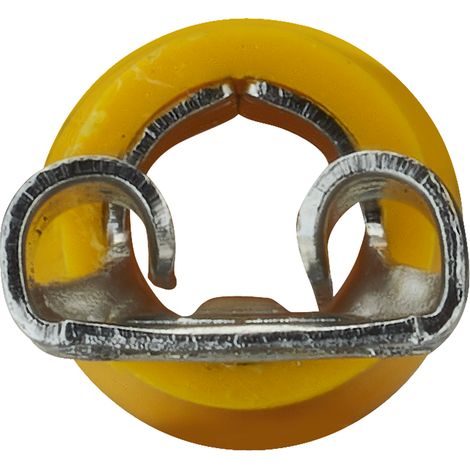 DEBFLEX - CLIPS FEMELLE PRE-ISOLE 6.3X0.8 MM JAUNE SACHET DE 10 - 711044 (1/5)