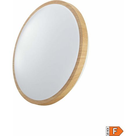 Applicare superficie circolare LED 18w 1820lm 4000k ø33x5,5cm effetto legno EDM (1/5)