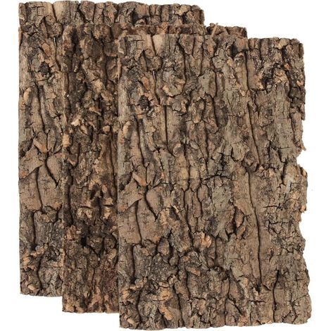 3 Panneaux De Fond en Écorce De Liège pour Terrarium Décor Mural De Toile De Fond Darbre De Réservoir De Reptiles Décoration De Tapis Descalade Dhabitat pour Tortue Lézard (1/5)