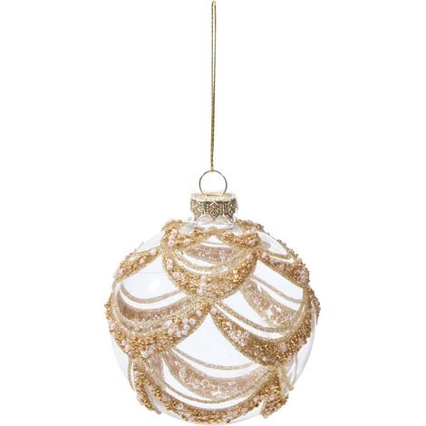 Vetro bdn 80mm drappo dore - Feeric lights & christmas (1/2)