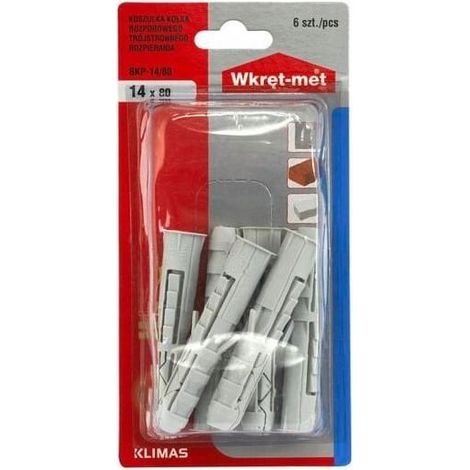 Manicotto di espansione 14x80mm 6 pezzi (1/2)