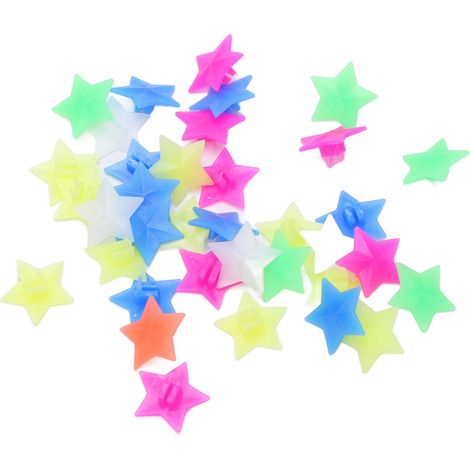 36 pièces Perles Colorées pour Rayons de Vélo Enfant, Décorations Étoiles 5 Branches pour Personnaliser Bicyclette (1/5)
