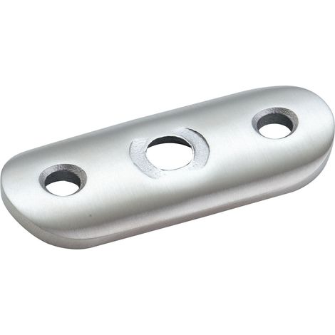 CROSO Handlaufträger-Platte für Rohr ø 42,4 mm, Edelstahl geschliffen V2A