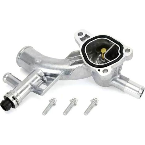 Sortie d'eau de moteur en aluminium avec tuyau, compatible avec le carter de liquide de refroidissement des moteurs Chevrolet Cruze, Sonic, Trax et Buick Encore 1.4L, remplacement de la sortie d'eau 2 (1/4)