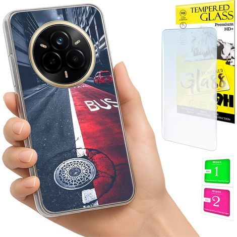 Custodia per Realme 14 Pro 5G con cover fotografica e vetro temperato 9H. (1/5)
