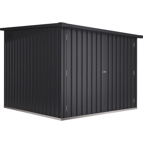 Hoggar – Armoire de jardin pour 4 vélos en acier galvanisé – Dimensions 204x206x163cm – Garantie 10 ans – Nettoyage facile