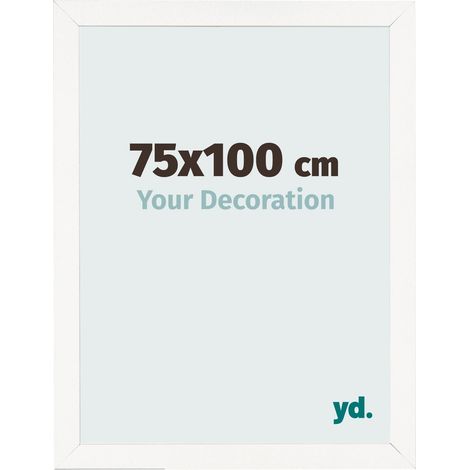 yd. - Cadre photo 75x100 - Blanc Brillant - MDF - Bologna