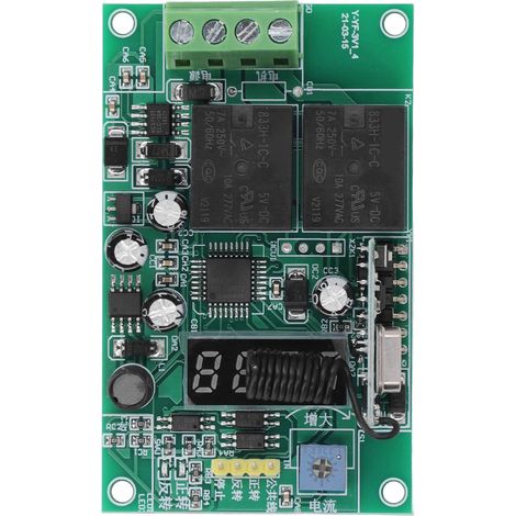 DC-Motor-Funkfernsteuerungsmodul, Einstellmöglichkeit für Rechts- und Linkslauf, Motorsteuerplatine, 75 mAh (1/5)