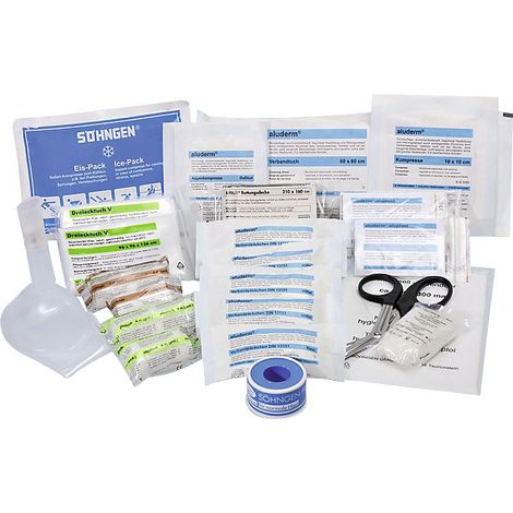 Equipement de premiers secours conforme à la norme DIN 13157 - réassort - pour trousse de secours
