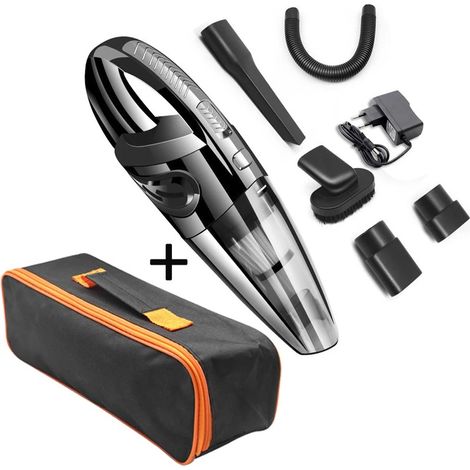 Aspirateur de voiture sans fil, aspirateur domestique portatif, petit aspirateur sec et humide double usage, haute puissance, sac de rangement inclus (1/5)