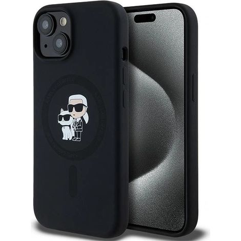 Karl Lagerfeld KLHMP15MSCMKCRHK iPhone 15 Plus / 14 Plus 6,7 Zoll schwarze Hartschalen-Silikonhülle mit MagSafe-Funktion (1/5)