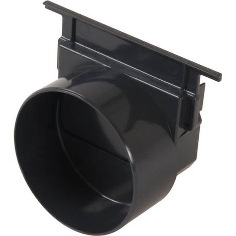 Nicoll – Fonds/naissance d'extrémité ou latéral Ø100 gris – PVC pour caniveaux CONNECTO DRP178 – S'emboîte à chaque extrémité – Diamètre 100mm