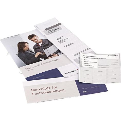DORMAKABA 64620000 Zulassungs-Set Zulassungs-Set Feststellanlagen (Contur) für F (1/2)