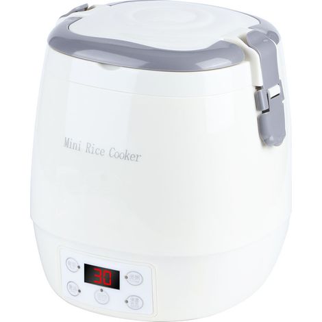 Cuiseur à riz électrique portable mini 1,6 L, cuiseur vapeur intelligent pour la maison et la voiture, allume-cigare 12 V (1/5)