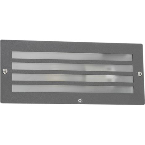 QAZQA hurricane - Applique murale - 1 lumière - L 233 mm - Gris foncé - Moderne - éclairage extérieur