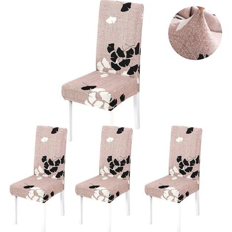 4 Housses De Chaise Housses De Chaise De Salle  Manger Extensibles Housse De Chaise Universelle Pour La Maison Restaurant Bar Htel (1/5)
