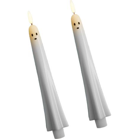 Bougie conique LED fantomatique-Mode sensible à la lumière 2PC (1/2)