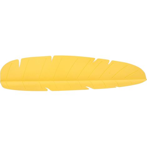 Pare-éclaboussures élastique réutilisable en feuille de bananier pour évier de cuisine, idéal pour laver la vaisselle et les légumes (jaune). (1/5)