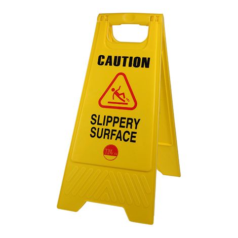 TIMCO Caution Slippery Surface A-Frame Safety Sign - 610 x 300 x 30