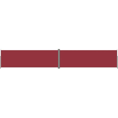 Tenda da sole laterale retrattile/schermo privacy per patio giardino terrazza balcone 200 x 1200 cm rosso 020007471