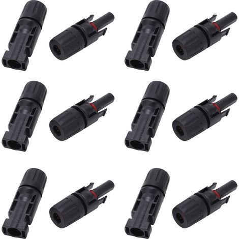 Connecteur Solaire Photovoltaïque IP67 12 Pièces Broches Cuivre Étamé Mâle Femelle Kit Industrie 1000V 30A (1/5)