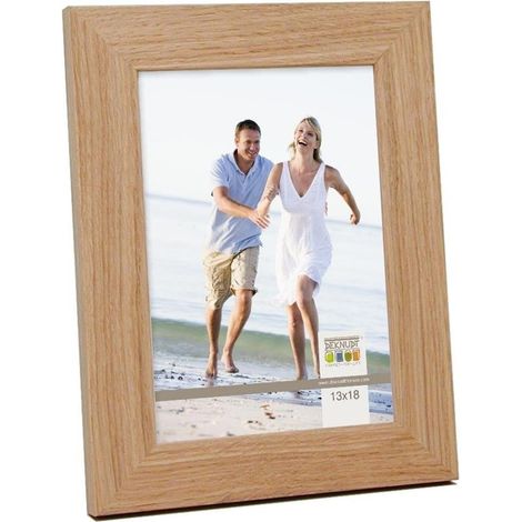 Cadre Photo Bois Chêne Naturel 26,2 x 21,2 x 1,4 cm (1/2)