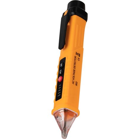 ANENG VD802 Detector, comprobador y multímetro de tensión alterna sin contacto de 12 V a 1000 V, formato bolígrafo, indicador LED, sensor de tensión de enchufe. (1/2)
