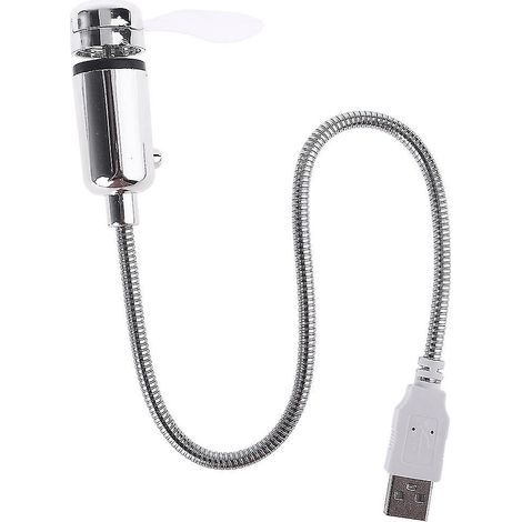 Ventilateur portable USB, mini ventilateur col de cygne pour ordinateur portable, bureau et maison (1/4)