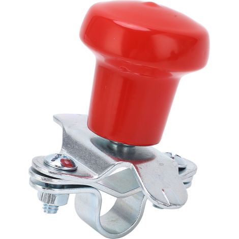 Poignée de volant universelle rouge à rayons profonds 3004-2348 pour voitures, camions, bateaux et tracteurs (1/5)