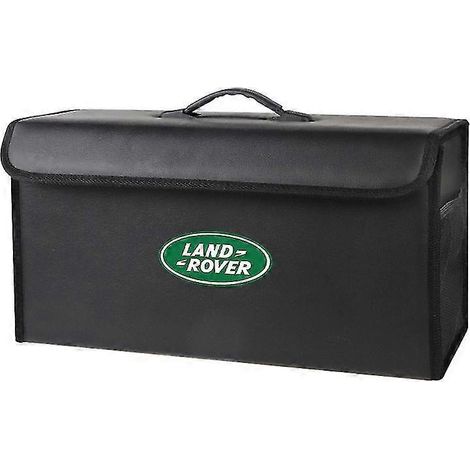 Faltbare Aufbewahrungsbox für den Kofferraum, Zubehör kompatibel mit Land Rover Defender, Discovery, Range Rover Freelander und Evoque (schwarz)