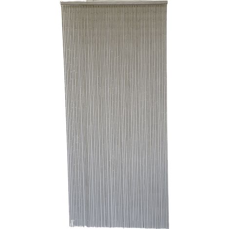 Rideau de porte Perles Bambou, Intérieur et Extérieur, Porte d’entrée, porte intérieure, porte fenêtre 90x200cm - Taupe n°2.