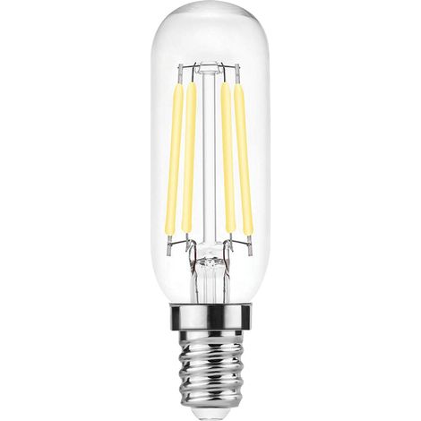 Ampoule LED Alcapower T25 Filament Transparent 4W E14 510lm 3000K Lumière Chaude 230V Réfrigérateur Hotte Cuisine Classe Énergétique E Design Compact