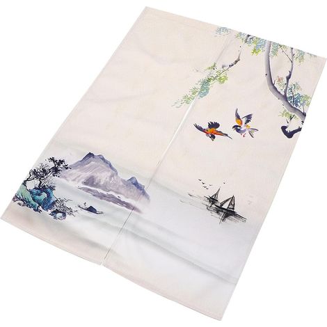 de Porte Chinois Style Tissu Dcoratif Respirant et Rsistant (1/5)