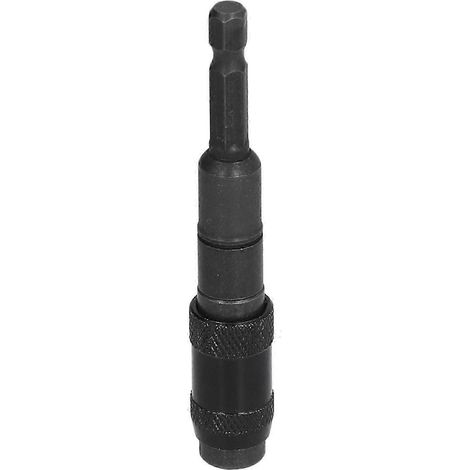 Porte-foret hexagonal multi-angles avec rallonge universelle pour outils manuels 1/4 po (tout noir) (1/5)