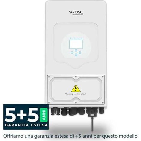 Inverter Ibrido 6kW Monofase IP65 con Display Touch LCD per Impianto Fotovoltaico CEI 0-21 (1/5)