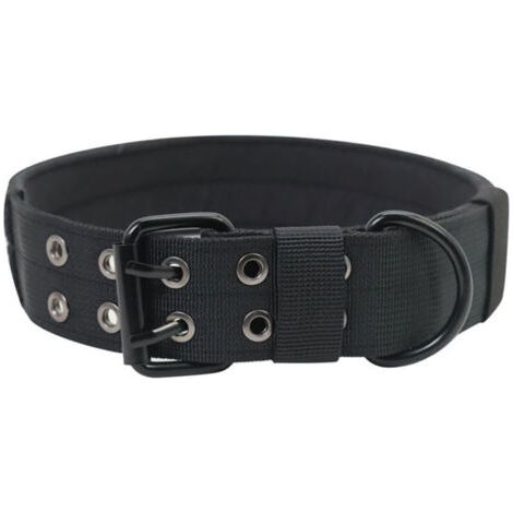 Pair Collier artistique/décoratif pour chien, 3,8 cm de large, noir, taille XL (1/4)