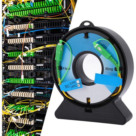 Boîtier d'extension OTDR, câble d'extension de test à fibre optique, fibre factice SC/APC-SC/APC monomode, 300 mètres. (1/5)