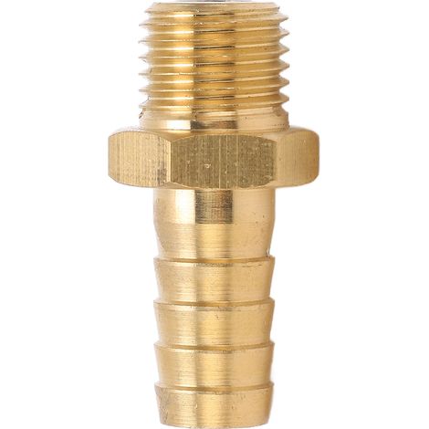 Gerader Messing-Schlauchanschluss mit Widerhaken für Luft- und Kraftstoffschläuche, 7/16 Zoll, M14x1,5 (1/5)