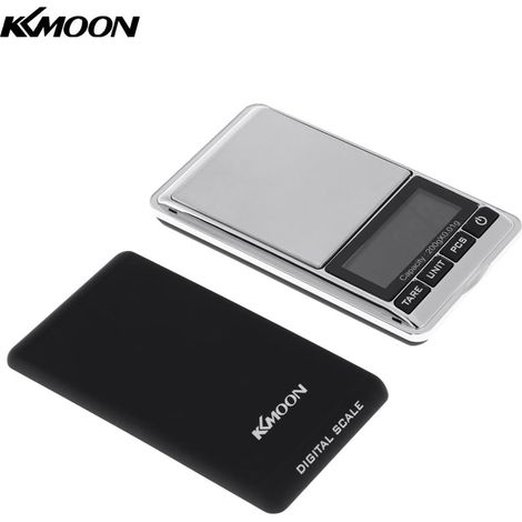 1 balance de poche numérique, 200 g × 0,01 g, écran LCD 5 chiffres, plateau en acier inoxydable, rétroéclairage blanc, pour bijoux et cuisine (1/5)