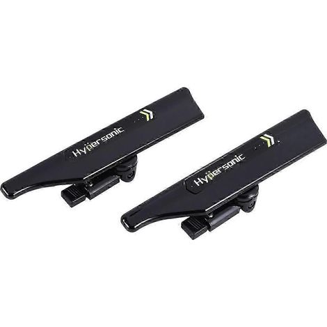 Hypersonic 2 pièces Support d'essuie-glace noir Aile d'essuie-glace Spoiler Mate Wing Au (1/5)