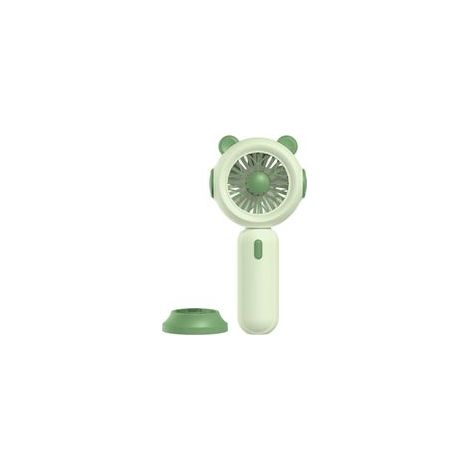 Ventilador portátil recargable por USB, pequeño ventilador que funciona con pilas AA y tiene 3 velocidades de enfriamiento para viajes y oficina. (1/4)