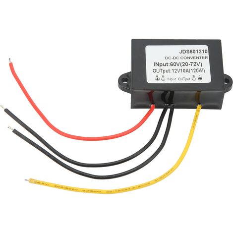 Module Buck Convertisseur 72V→12V 10A 120W, Régulateur de Tension Étanche IP67, Alimentation DC-DC Abaisseur 20‑72V Entrée, Sortie 12V Fixe (1/5)