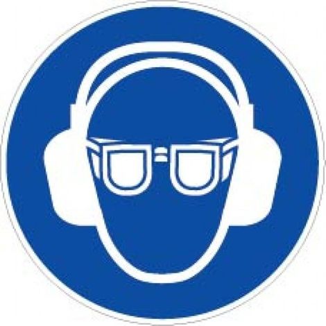 Disco di obbligo Diametro 80 400 Porta Occhiali e Casco Antirumore